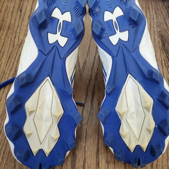 Blue Under Armor Basketball Shoes / Hightops Size 3 - Picture 3 of 3